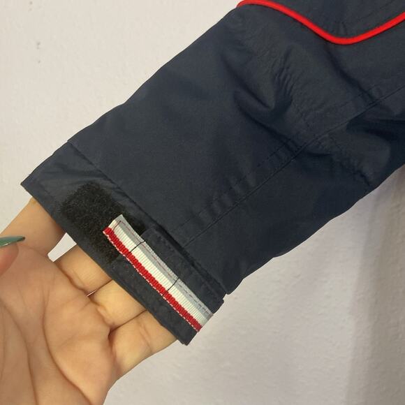 London Fog Kids Navy Sherpa Lined Hooded Winter Jacket Size 4 - Picture 4 of 13